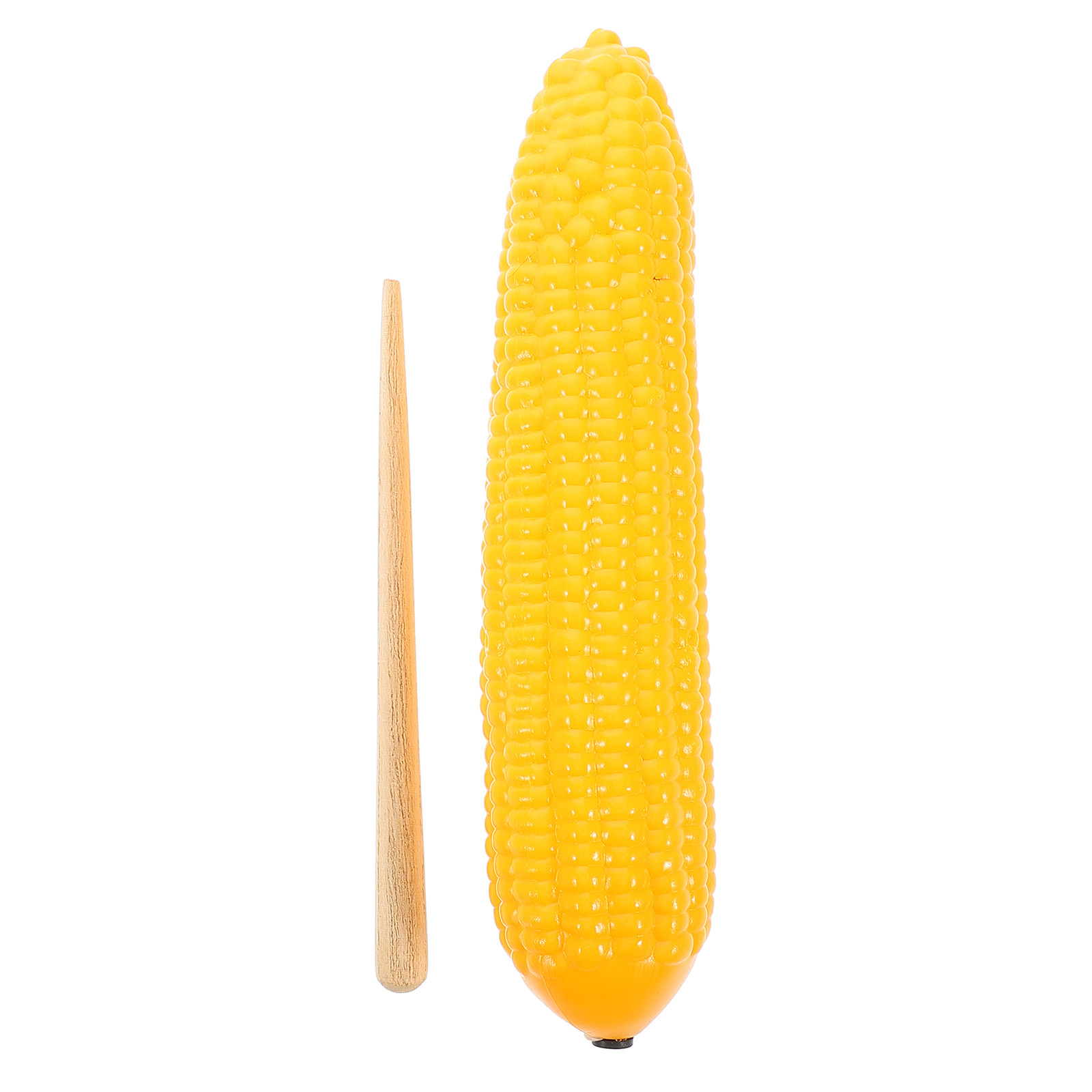 Musical Instrument For Toddlers - 1個入りのコーンシェイカー。幼児や子供向けのオルフ楽器。モンテッソーリ教育で使用できる音楽教材。野菜を模したパーカッション楽器で、リアルなデザイン。安全に使用できます。
