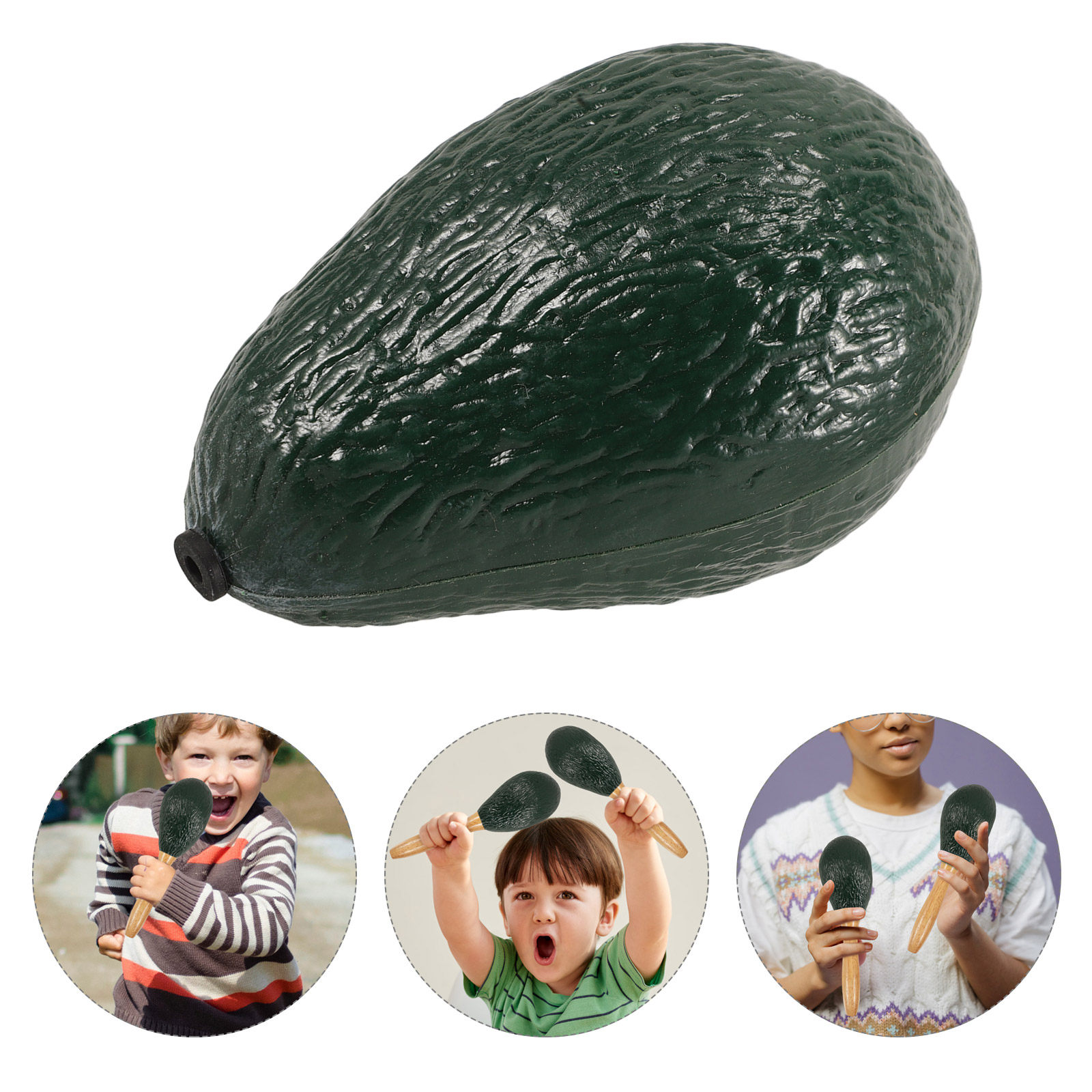 Musical Instrument For Toddlers - フルーツシェイカー マラカス アボカド 幼児用楽器 子供用教育音楽 幼稚園用打楽器