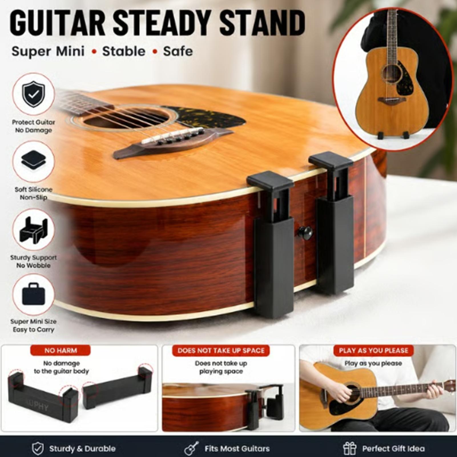 Musical Instrument Banjo - フロアギタースタンドポータブルウクレレ収納ディスプレイエレキベーススタンドアコースティックベースバンジョー音楽プレーヤー楽器旅行用
