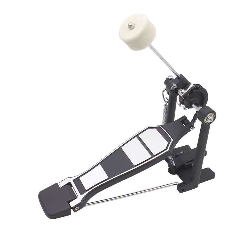 Musical Instrument Jazz - シングルペダルドラムキット、シングルキックドラムペダル、ジャズドラムペダル、バスドラム練習用、ビーター楽器アクセサリー