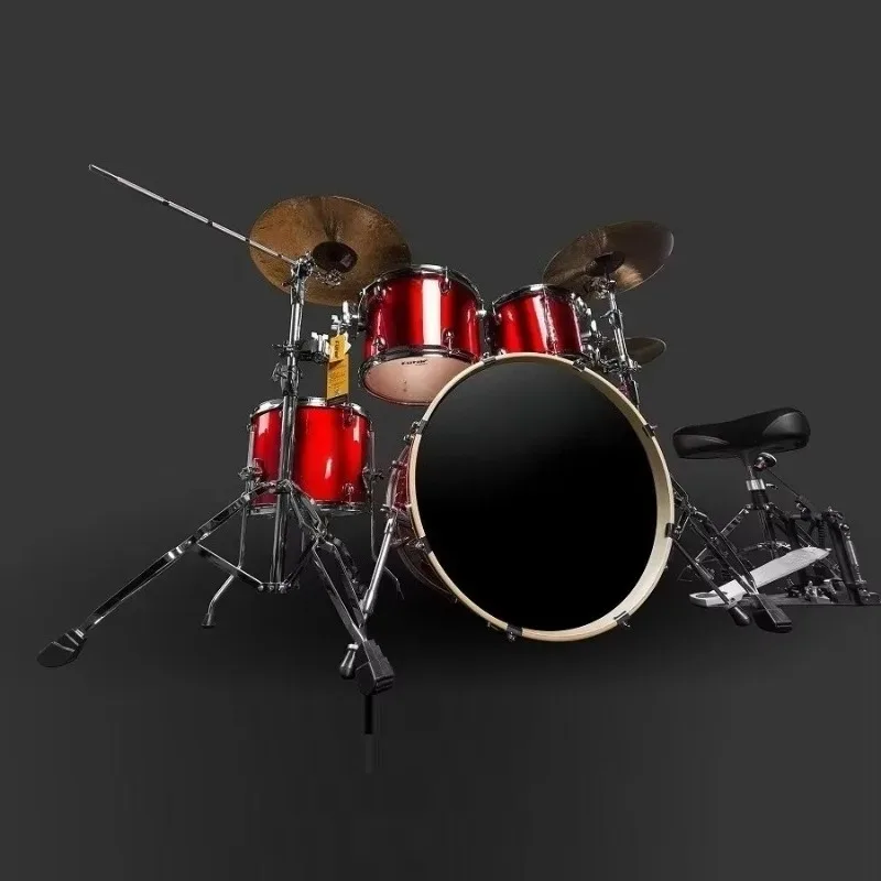 Musical Instrument Percussion - Aiersiブランド 大人用サイズ 5ピースドラムセット カラーウッド プロ仕様パーカッション楽器 カスタムロゴ
