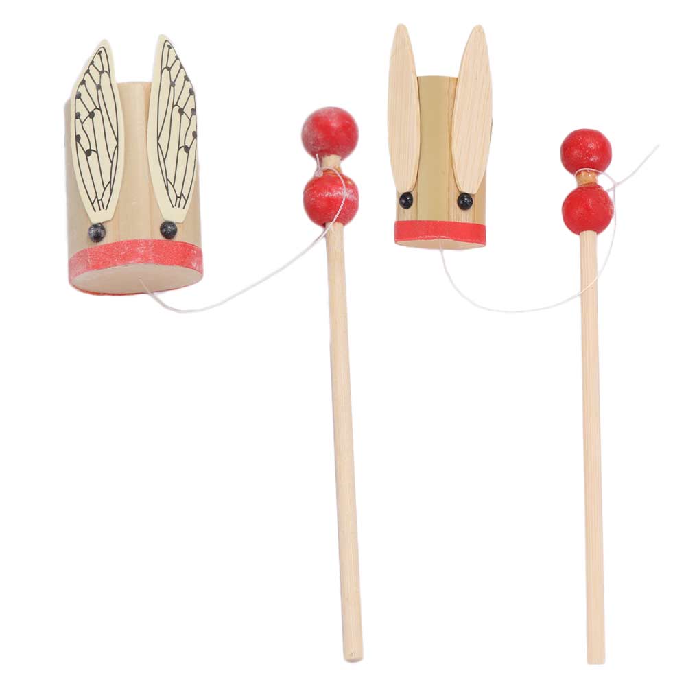 A Musical Instrument You Shake - 伝統的な中国の竹蝉のおもちゃ楽器シェイキングデザイン科学実験DIY手作りサウンドメーカー