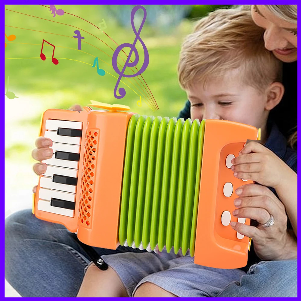 Musical Instrument For Toddlers - キッズアコーディオンおもちゃ 10 キー 8 ベース教育楽器幼児用子供早期学習ギフト赤ちゃん男の子女の子用