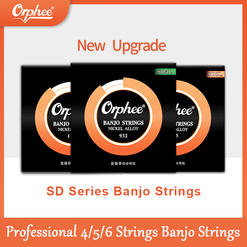 Musical Instrument Banjo - Orphee 4/5/6 弦バンジョー弦ニッケル合金巻六角鋼コア防錆 SD4L SD5L SD6L