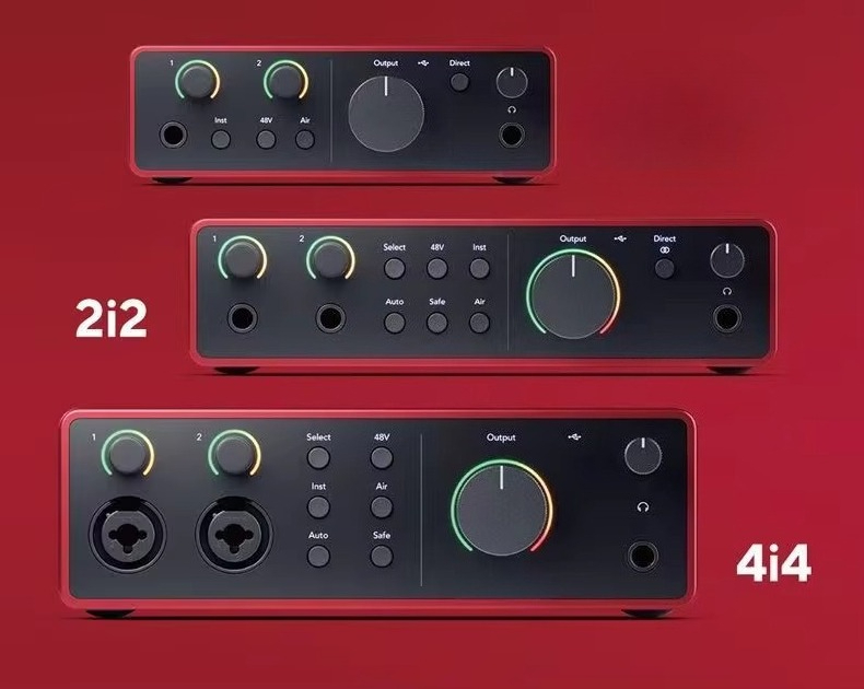 Musical Instrument Accessories - Forster Scarlet 2i2クアッド世代サウンドカード オーディオブック制作・録音用 楽器アクセサリー