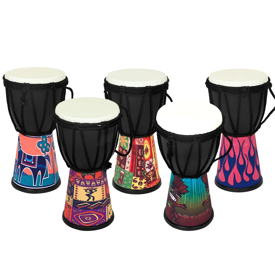 アフリカドラムハンドヘルド子供用ドラムギフトポータブルスネア - Musical Instrument Percussion のレビューと価格