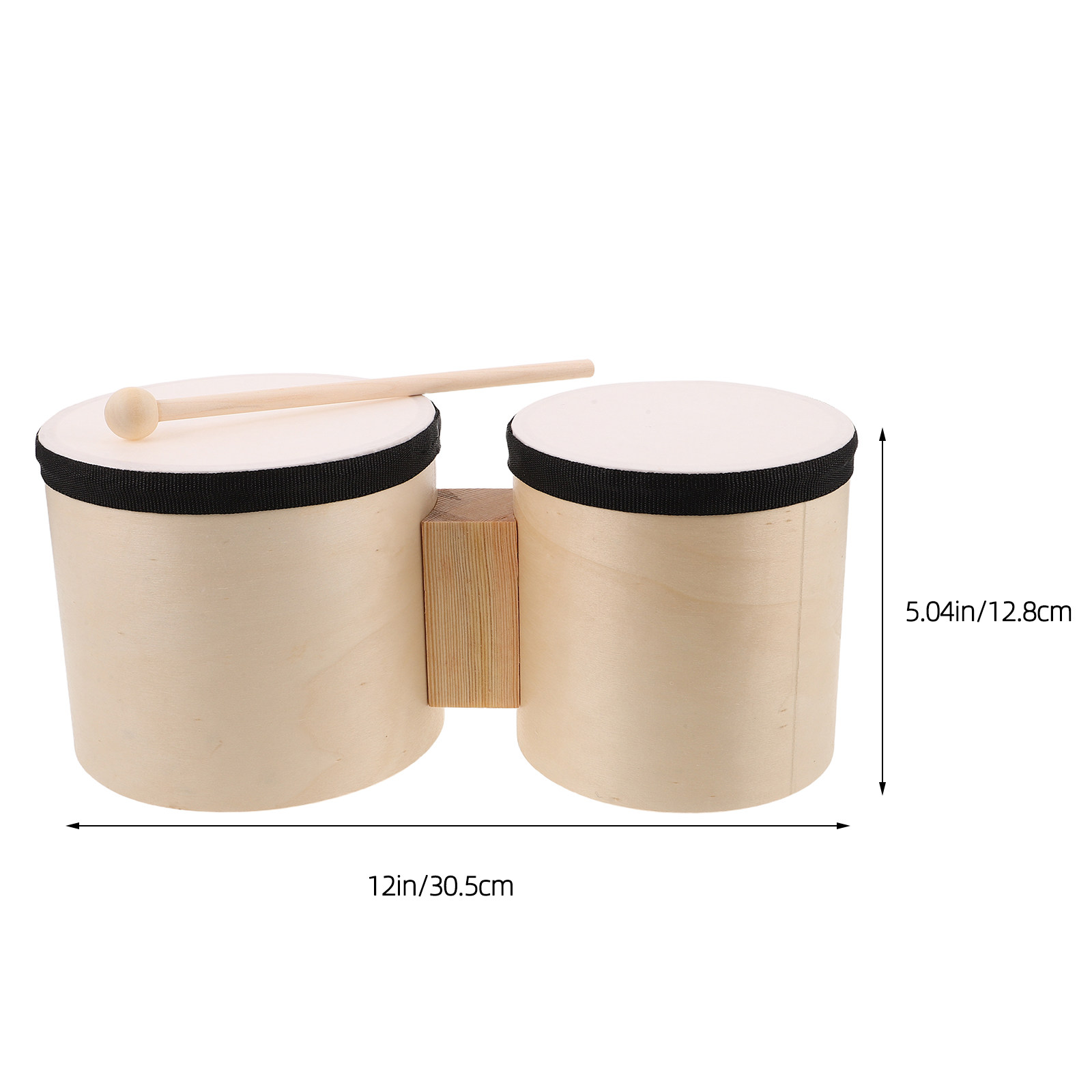 1セット、初心者向けの木製手ドラム（ボンゴ）、5インチと6イ - Musical Instrument Percussion のレビューと価格