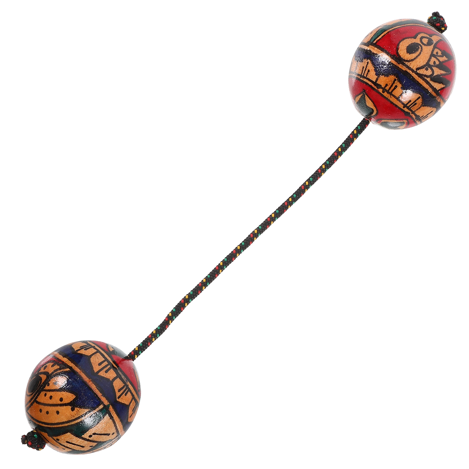   手描きマラカスシェーカー音楽楽器ボールアフリカパーカッシ - A Musical Instrument You Shake のレビューと価格