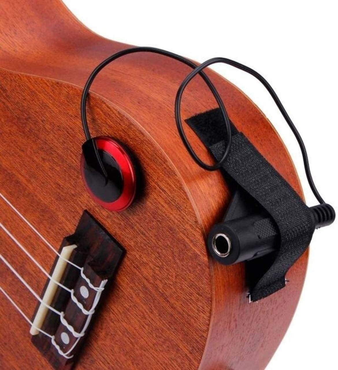 1 個ピエゾコンタクトマイクピックアップギターバイオリンバン - Musical Instrument Banjo のレビューと価格