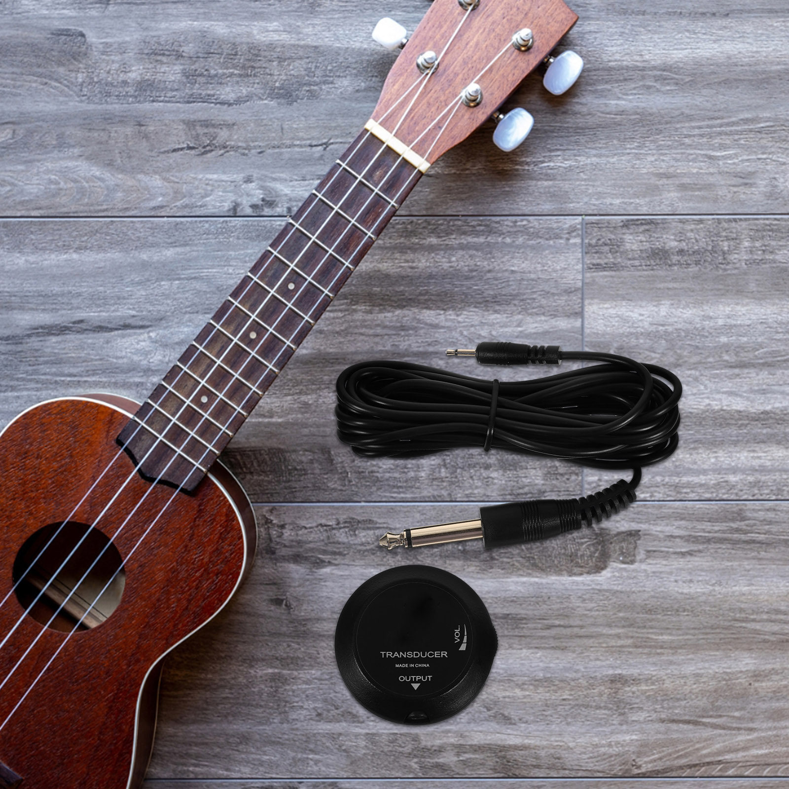 ギター用ピックアップトランスデューサー。コンパクトなアコース - Musical Instrument Accessories のレビューと価格