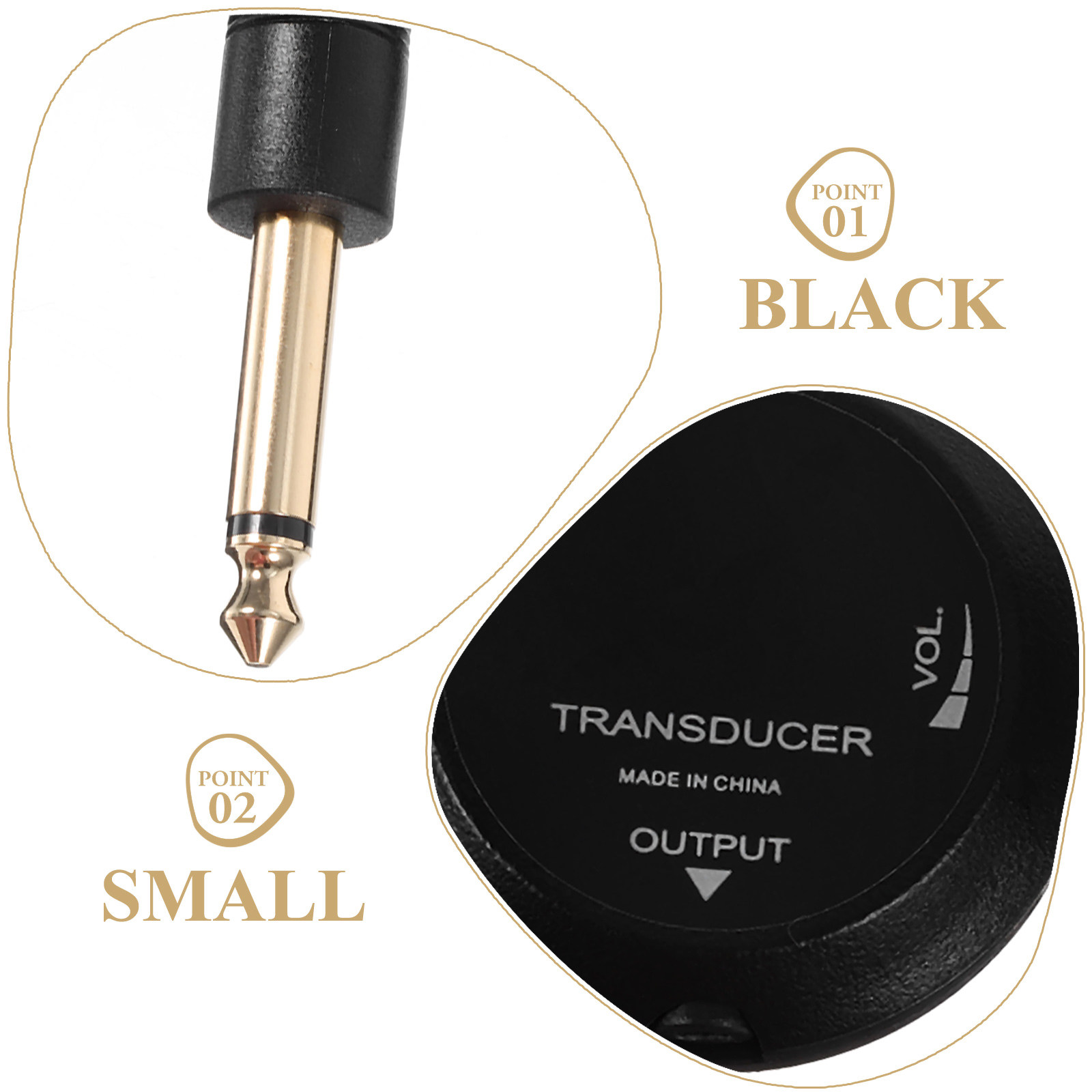 ギター用ピックアップトランスデューサー。コンパクトなアコース - Musical Instrument Accessories のレビューと価格