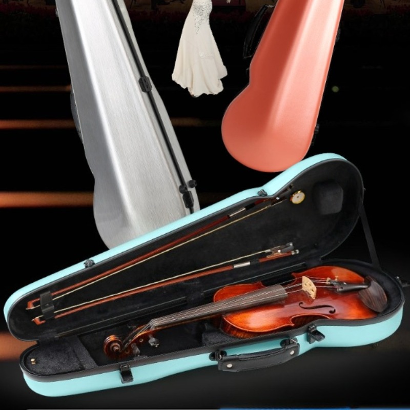 カーボンファイバーバイオリンケース落下防止衝突防止保護ケース - Musical Instrument Accessories のレビューと価格