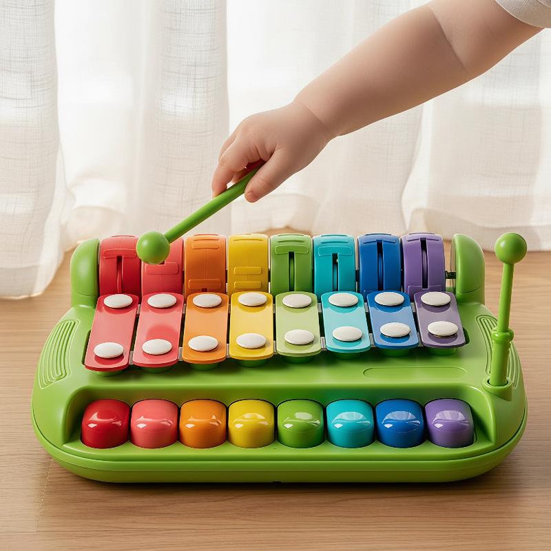 幼児用ピアノおもちゃ 3 in 1 8音ハンドピアノ ベビー - Musical Instrument For Toddlers のレビューと価格