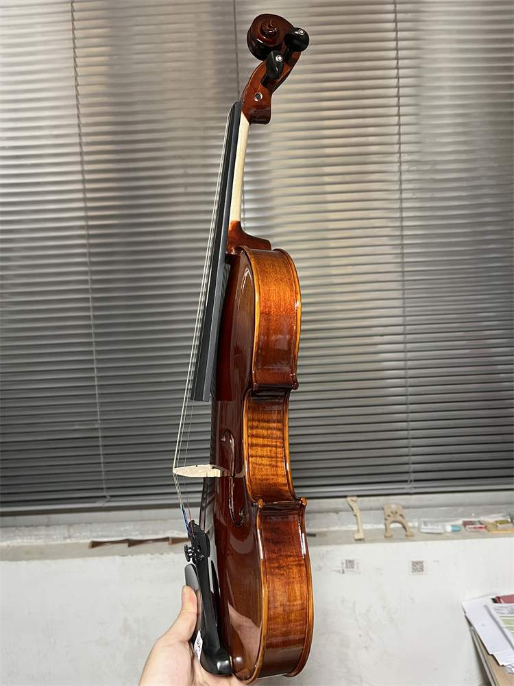 実物写真。自然な炎模様が施された木製。手作りのアンティーク4 - Musical Instrument Photo のレビューと価格