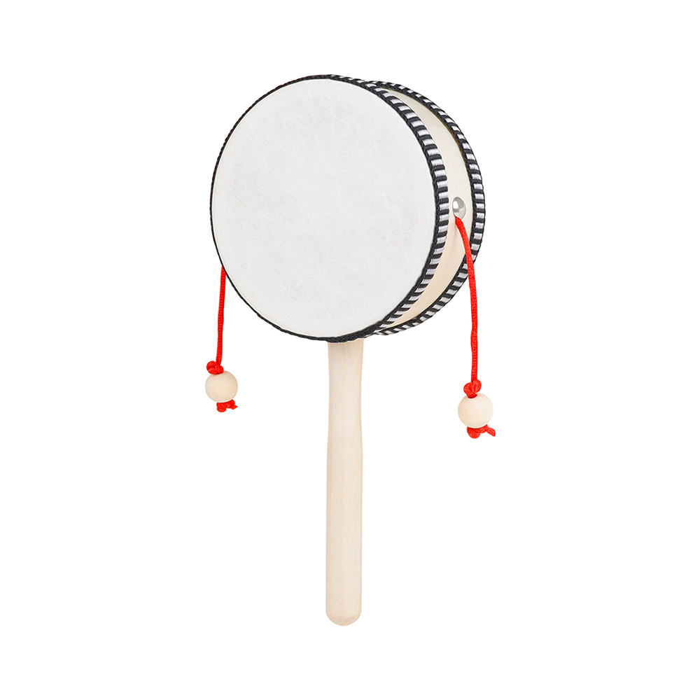 4 インチ楽器ガラガラハンドシェイク木製黒サイドドラム子供時 - A Musical Instrument You Shake のレビューと価格