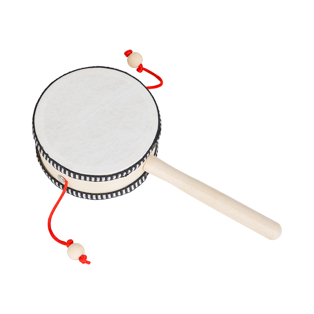 4 インチ楽器ガラガラハンドシェイク木製黒サイドドラム子供時 - A Musical Instrument You Shake のレビューと価格