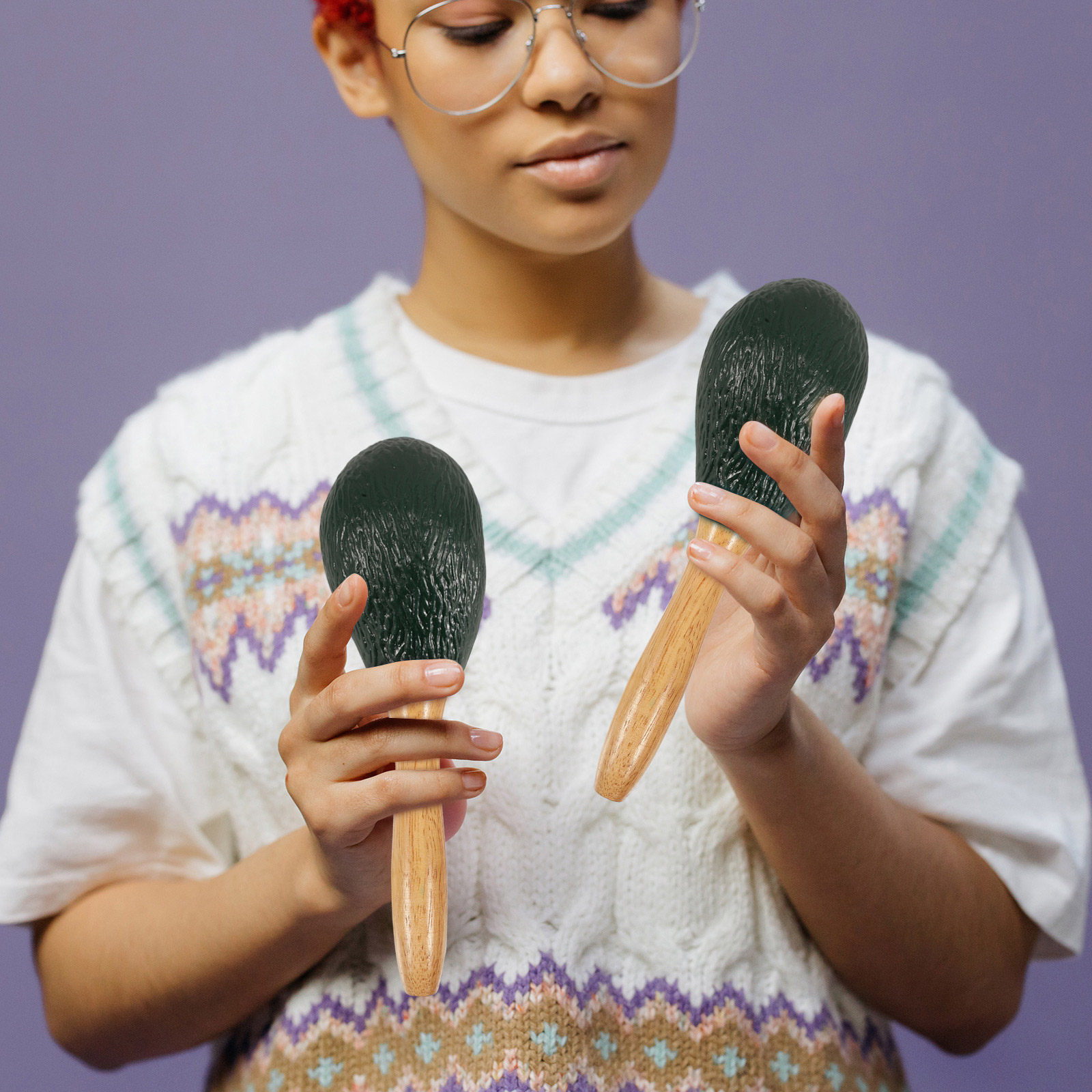 フルーツシェイカー マラカス アボカド 幼児用楽器 子供用教 - Musical Instrument For Toddlers のレビューと価格