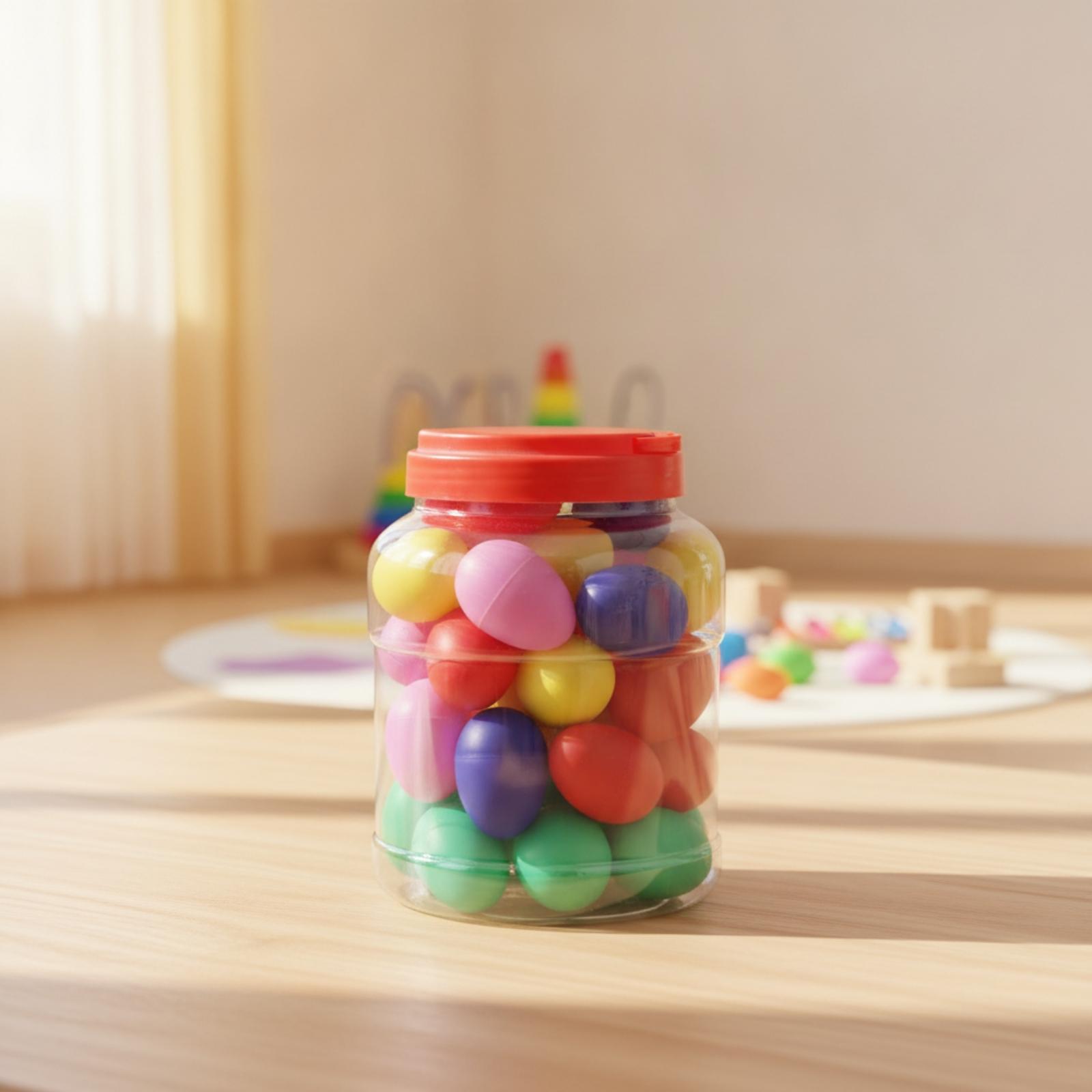 幼児向けの音楽教育用、プラスチック製の卵型リズムシェイカー。 - Musical Instrument For Toddlers のレビューと価格