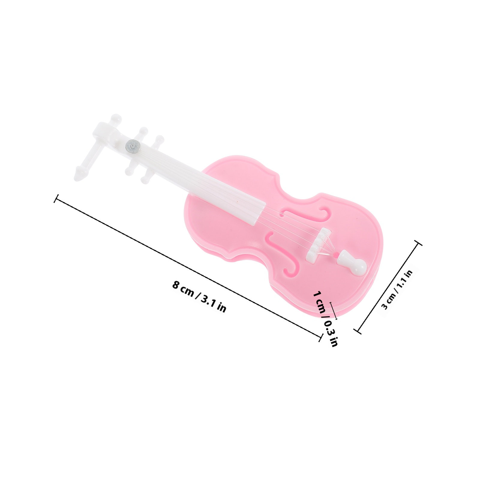 ミニバイオリン装飾品 6個入り。アンティーク風のプラスチック - Musical Instrument Photo のレビューと価格