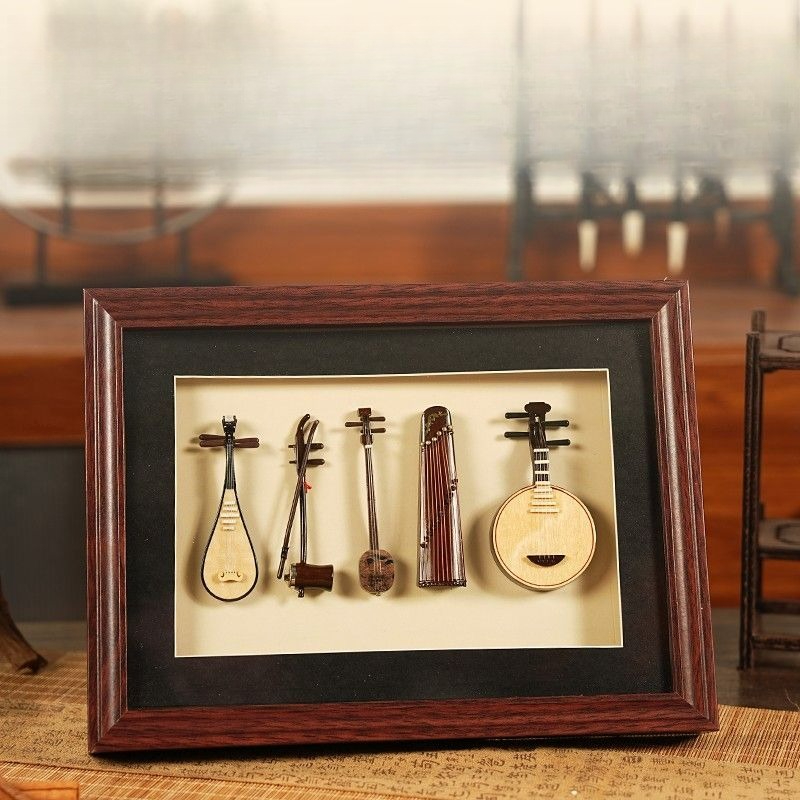 無形文化遺産 民族楽器、外国人向けお土産、琵琶フォトフレーム - Musical Instrument Photo のレビューと価格