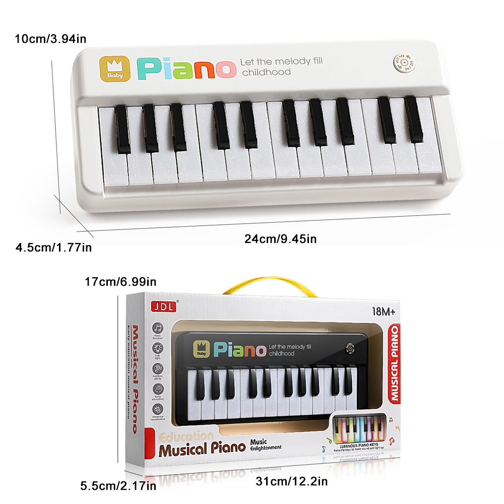子供用ミニ電子キーボードピアノ、24鍵幼児用ピアノ多機能音楽 - Musical Instrument For Toddlers のレビューと価格