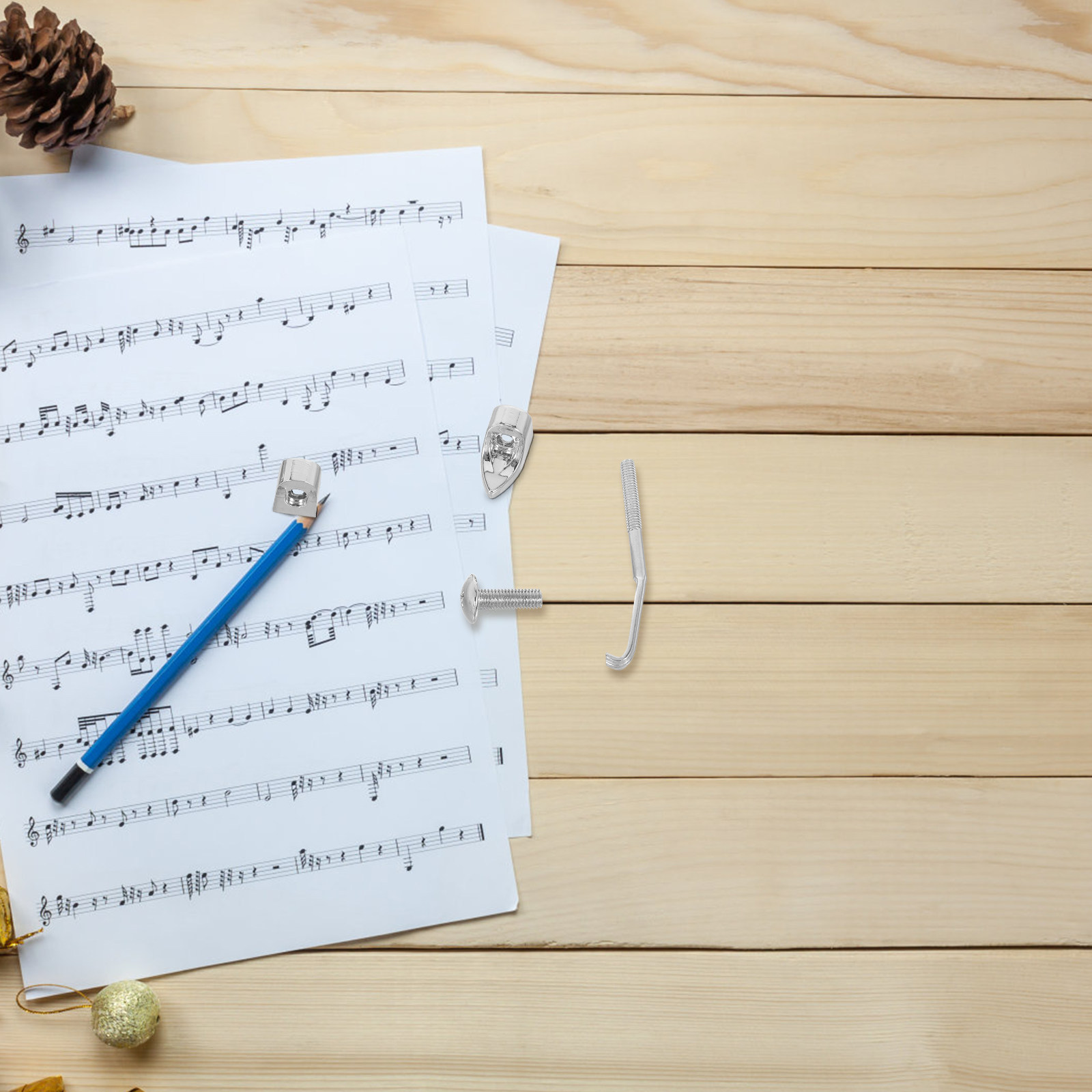 4個入り バンジョー用ブラケットフックとナットの交換用セット - Musical Instrument Banjo のレビューと価格