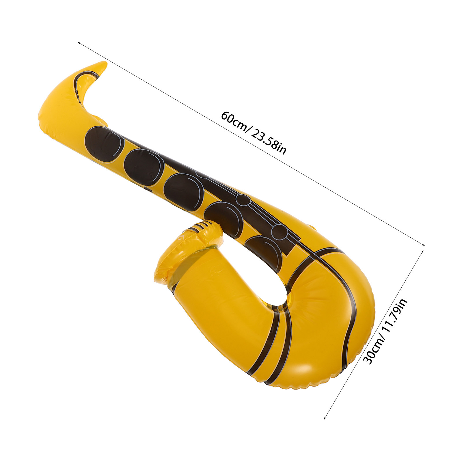 3個入り、空気で膨らませるサックス型の小道具。音楽パーティー - Musical Instrument Photo のレビューと価格