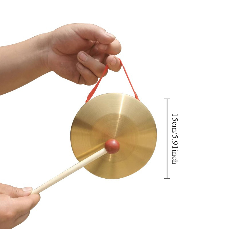 1Pc ハンドゴング 木製スティック付き 伝統的な中国の民族 - Musical Instrument For Toddlers のレビューと価格